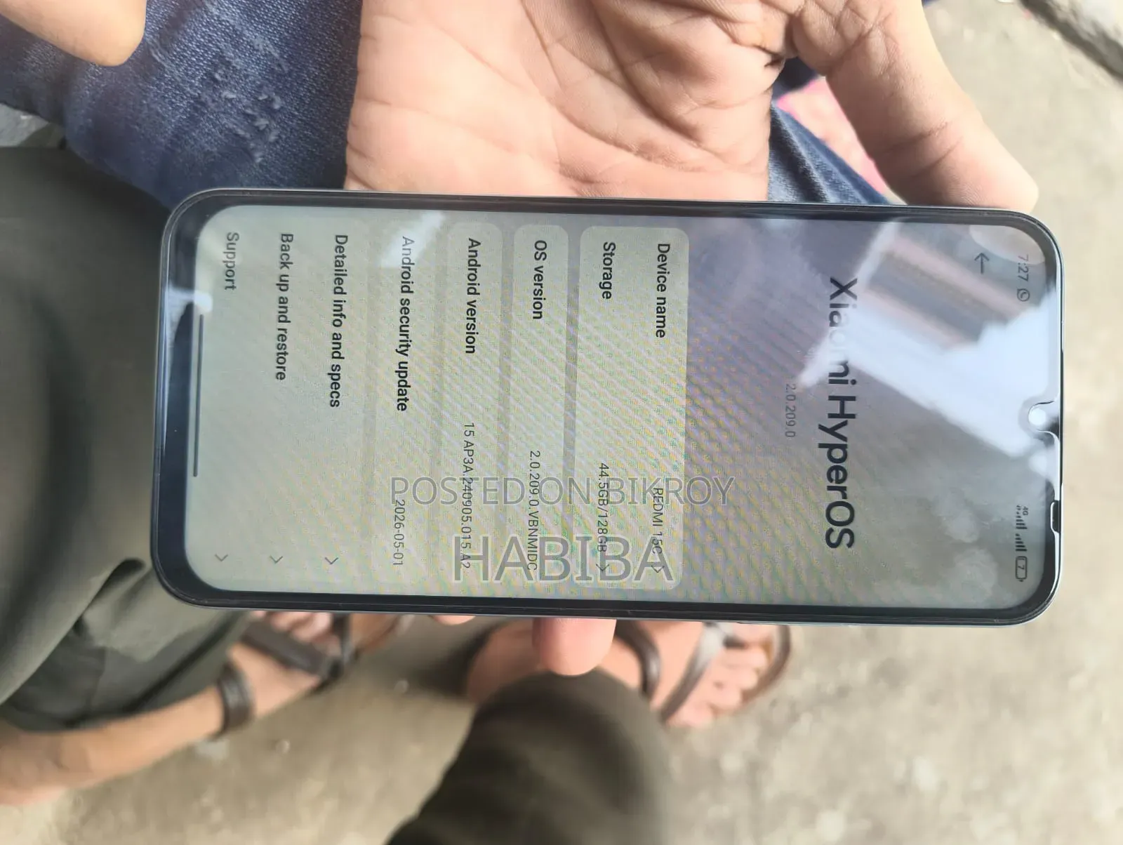 নতুন শাওমি রেডমি ১৫সি ১২৮ জিবি রেড