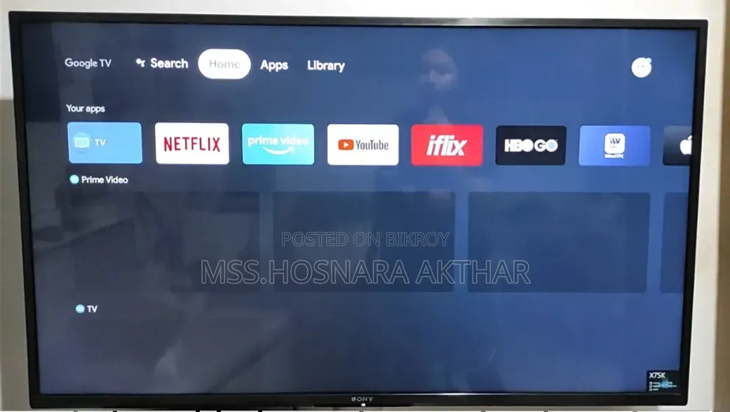 সনি ৪৩ স্মার্ট অ্যান্ড্রয়েড ৪কে টিভি
