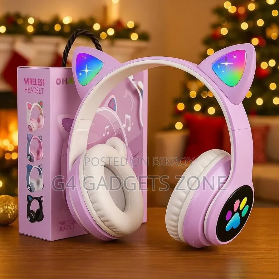 Cat Headphone - Original Cat Headphone - RGB Light Cute Gaming