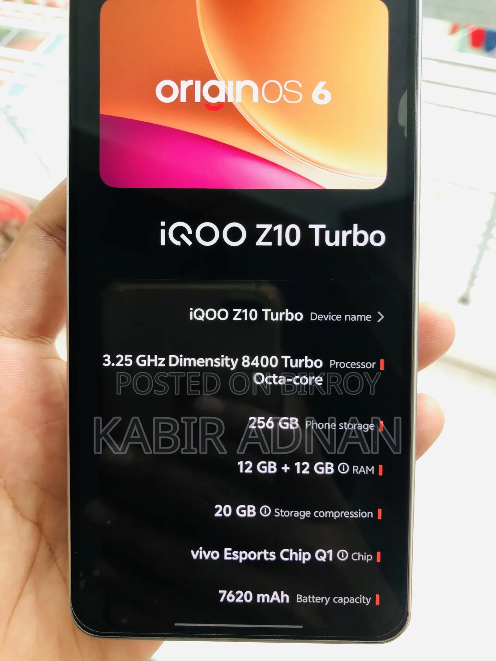 iQOO 256 GB White