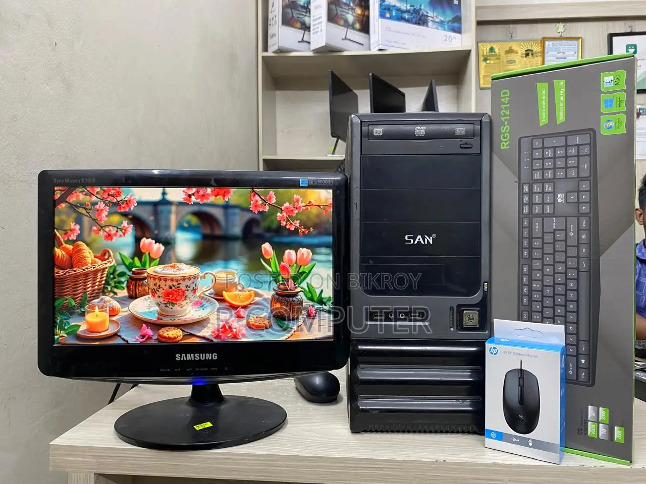 Desktop Computer Gigabyte 4GB Intel Core i3 SSD 128GB