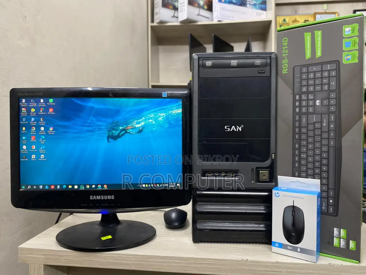 Desktop Computer Gigabyte 4GB Intel Core i3 SSD 128GB