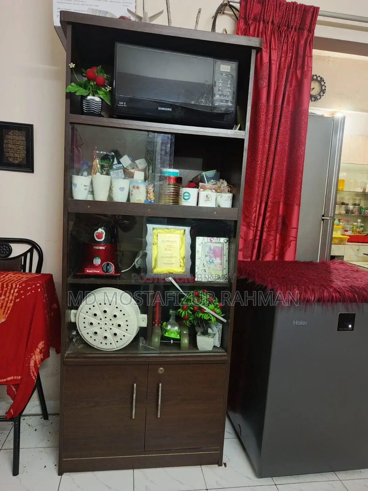 Kitchen Cabinet / Kitchen Showcase (Microwave Oven Rack)