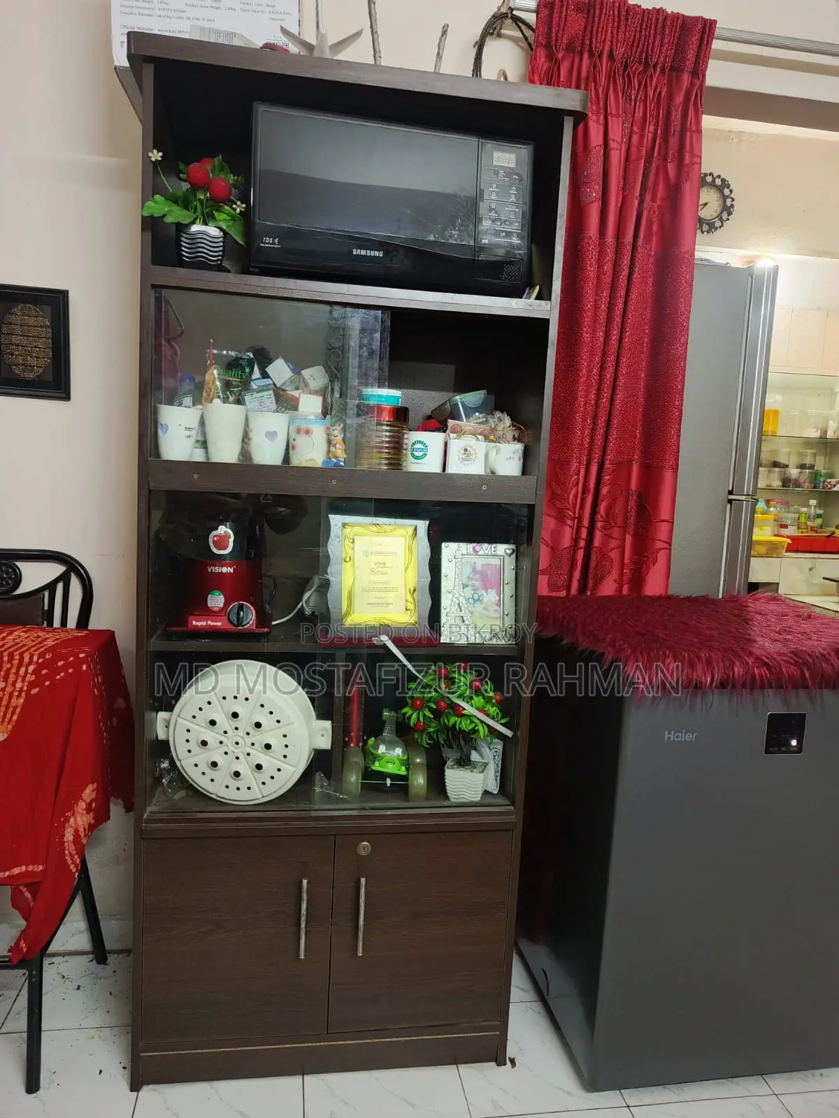 Kitchen Cabinet / Kitchen Showcase (Microwave Oven Rack)