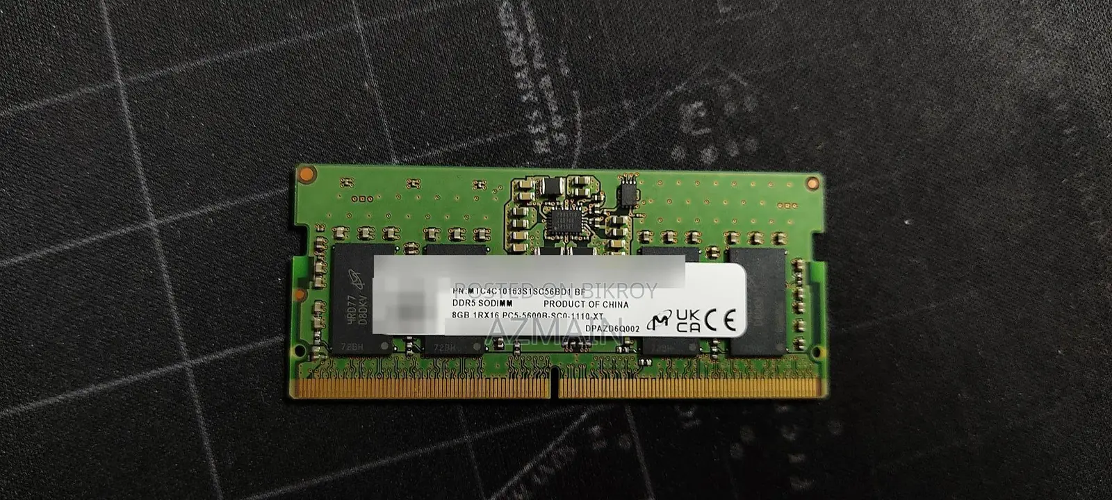 Micron 8GB DDR5 5600MHz Laptop RAM (SO-DIMM) — (With Warranty)