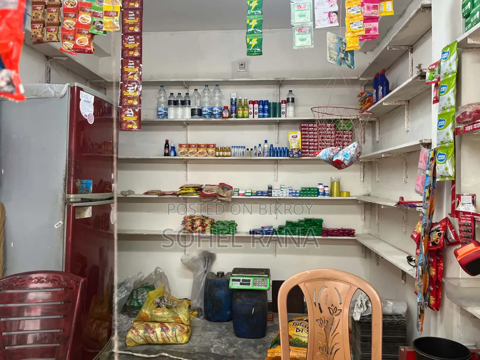 Shop for rent along with goods for sale