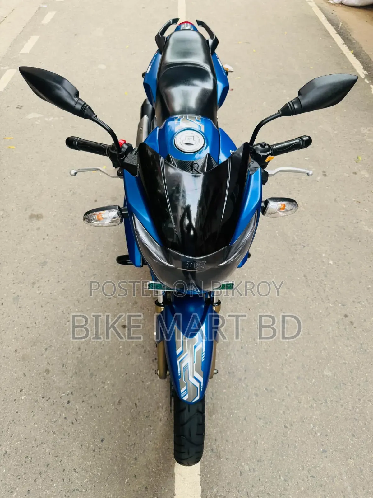 TVS Apache RTR 160 2V 2019 Blue