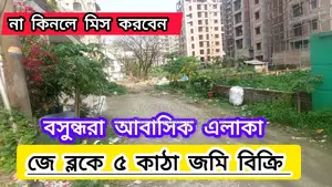 Photo - M BLOCK 5 Katha Plot Sale in Bashundhara Housing Project