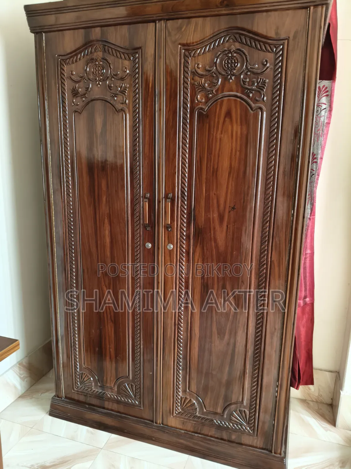 Urgent Sale | Wooden Wardrobe Used For Only 2 Months