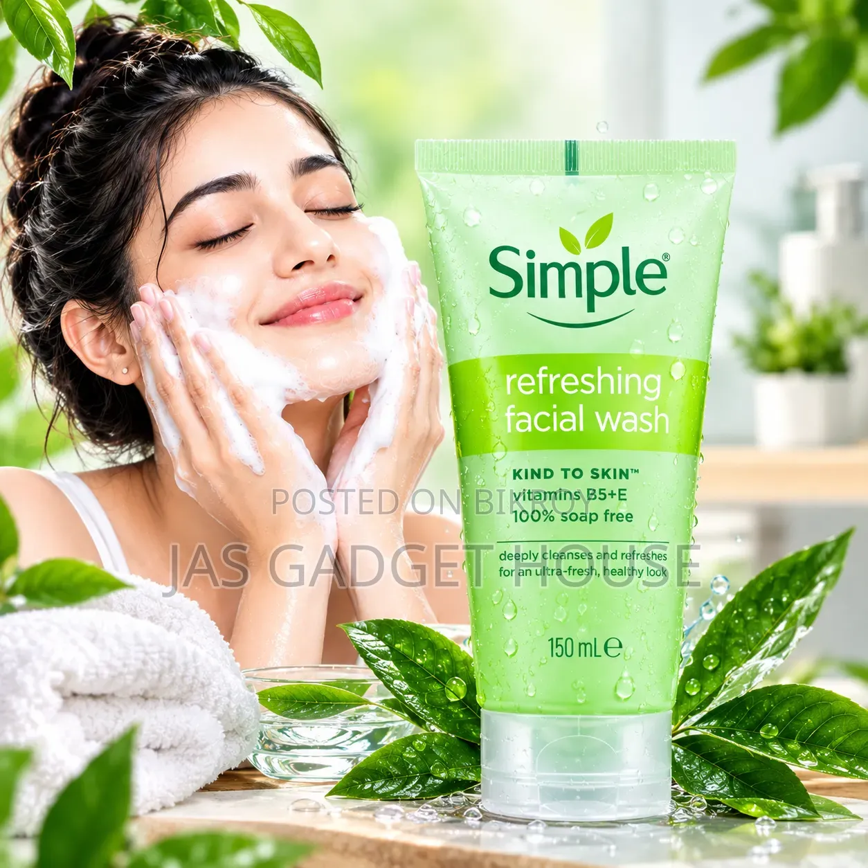 Simple Refreshing Facial Wash - The Right Choice for Your Skin Care!