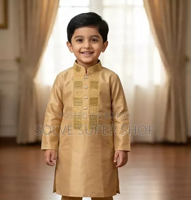 প্লেন শাটন কাপড়ের প্রিমিয়াম পাঞ্জাবি