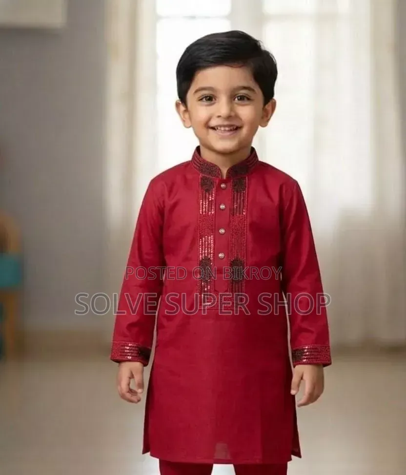 প্লেন শাটন কাপড়ের প্রিমিয়াম পাঞ্জাবি
