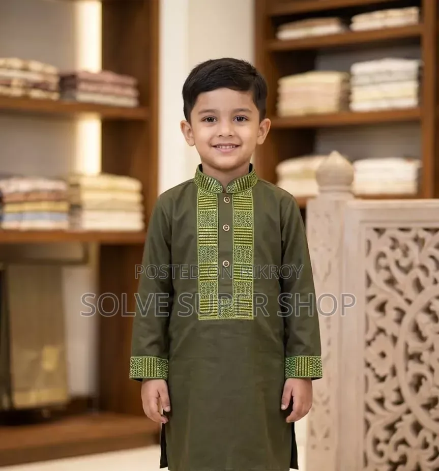 প্লেন শাটন কাপড়ের প্রিমিয়াম পাঞ্জাবি