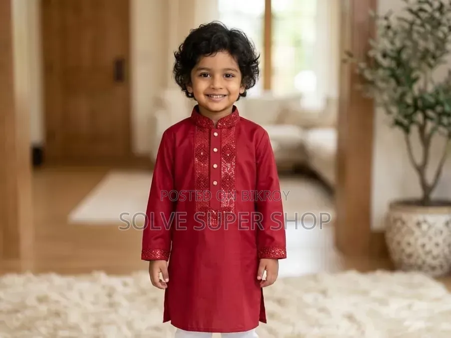 প্লেন শাটন কাপড়ের প্রিমিয়াম পাঞ্জাবি
