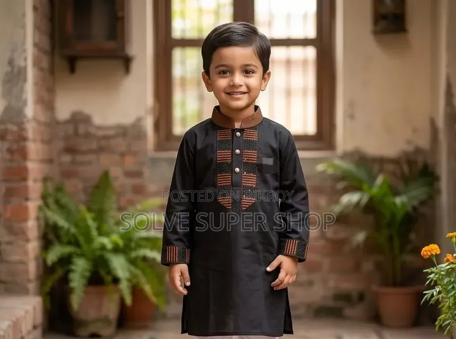 প্লেন শাটন কাপড়ের প্রিমিয়াম পাঞ্জাবি