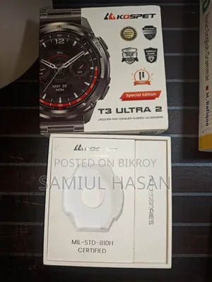 KOSPET T3 ULTRA 2 Smart Watch – Used, Full Box & Extra Straps