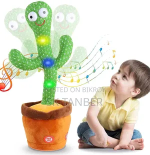 HelloKimi Singing Dancing Cactus Plush Toy for Kids
