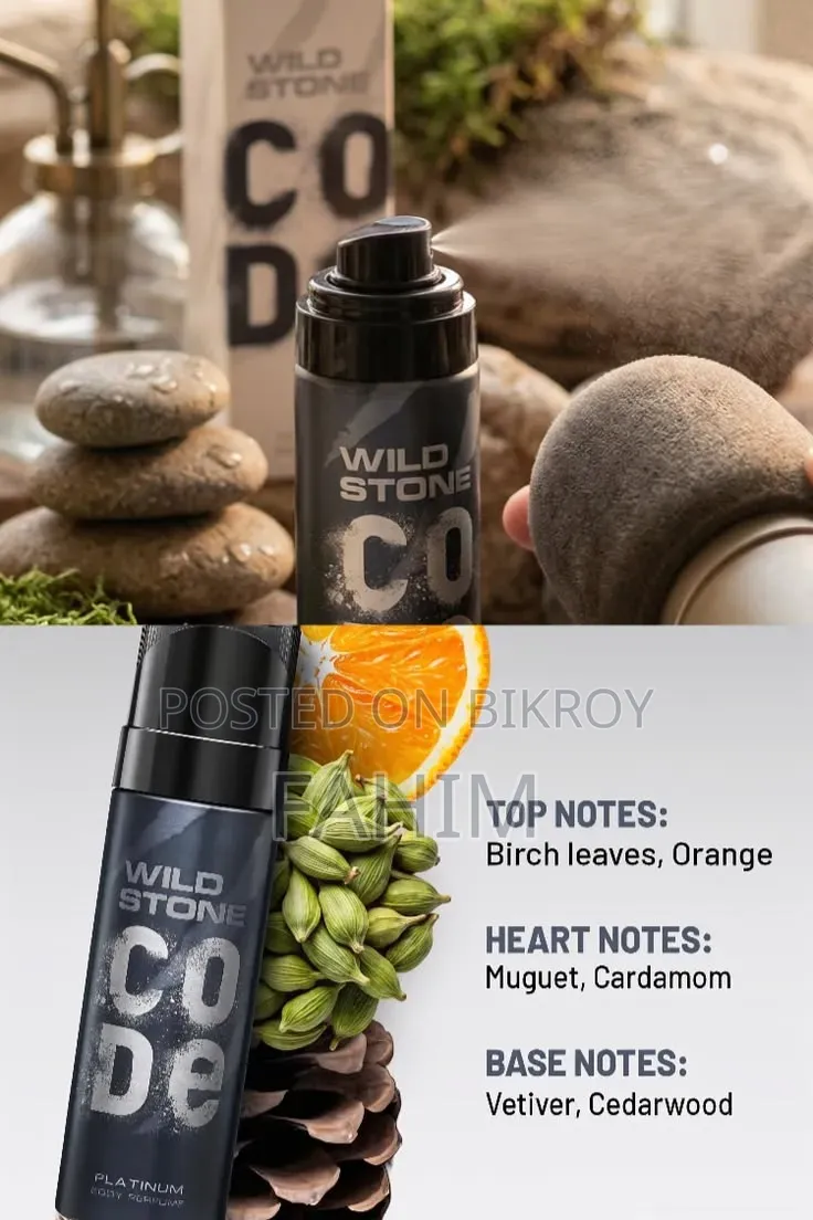 🖤 Wild Stone Code Platinum Body Perfume