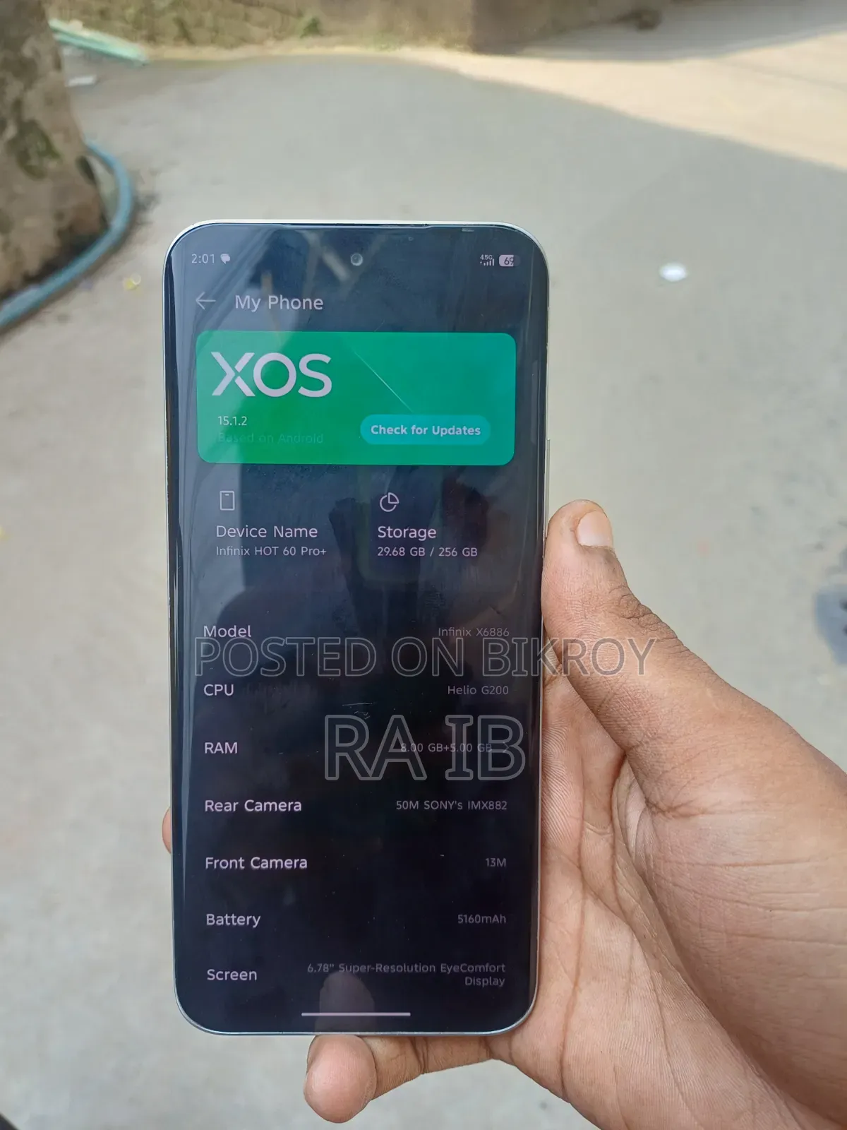 Infinix Hot 60 Pro+ 256 GB Silver