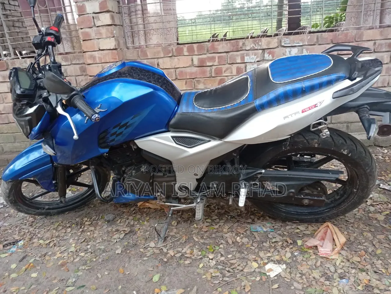 টিভিএস আপাচে ১৬০ ৪ভি ২০১৯ নীল