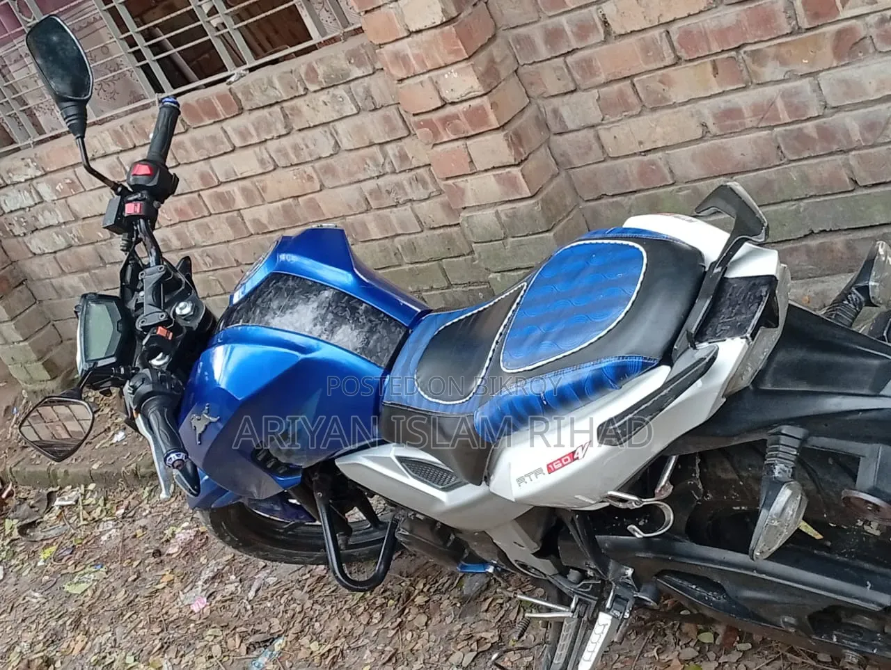 টিভিএস আপাচে ১৬০ ৪ভি ২০১৯ নীল