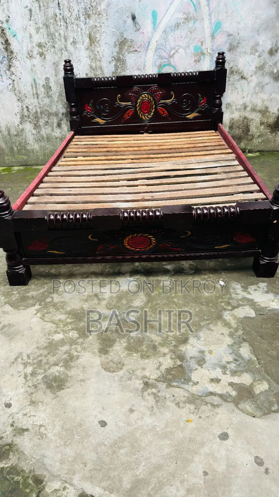 Used Wooden Bed for Sale