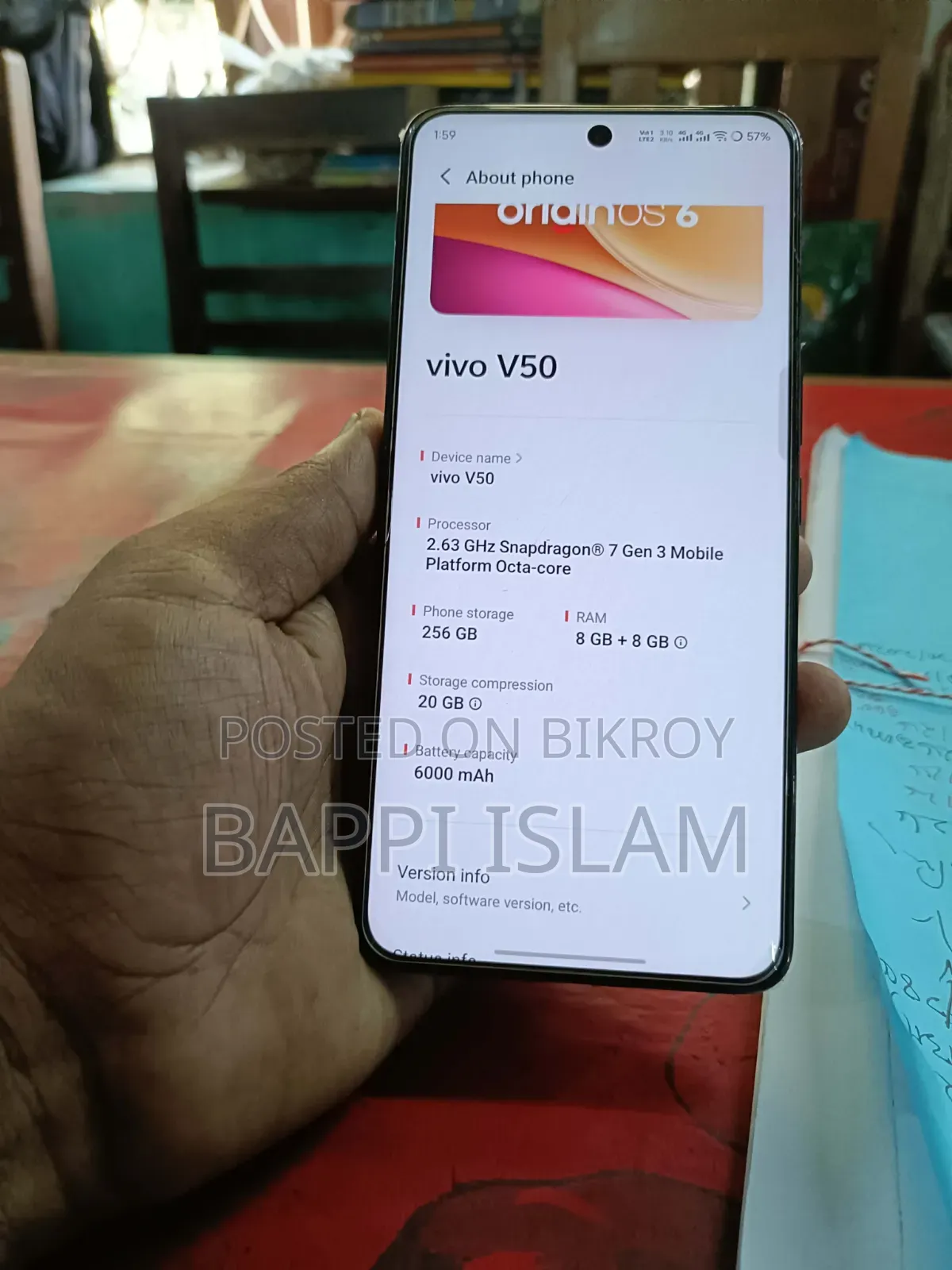 New Vivo V50 256 GB Red