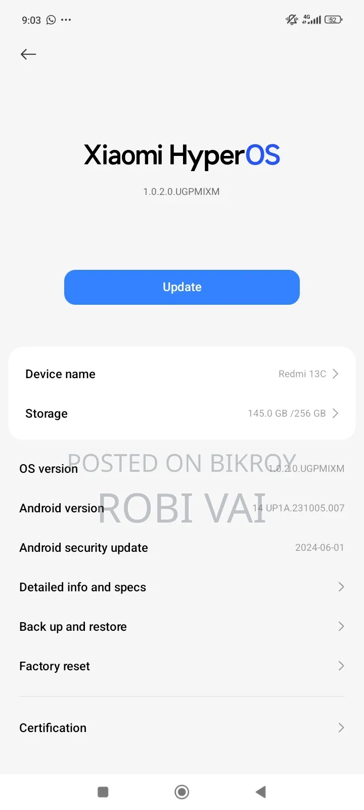 Xiaomi Redmi Note 13 256 GB Purple