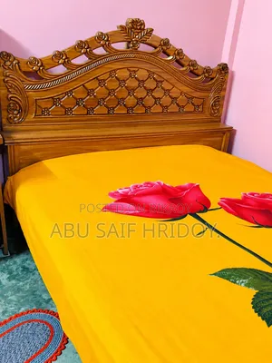 Akashmoni wood bed for sale.