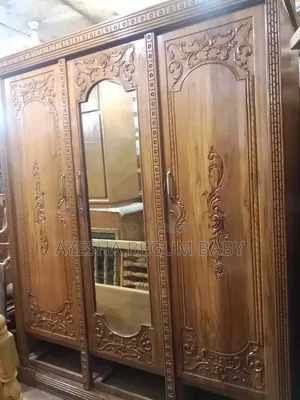3 Part Teak Wood Wardrobe