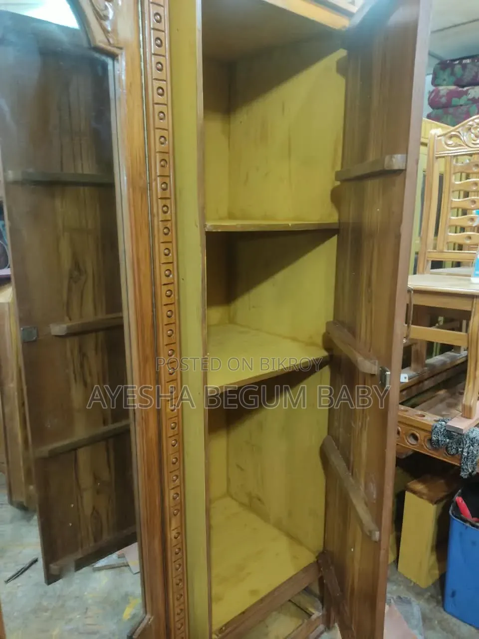 3 Part Teak Wood Wardrobe