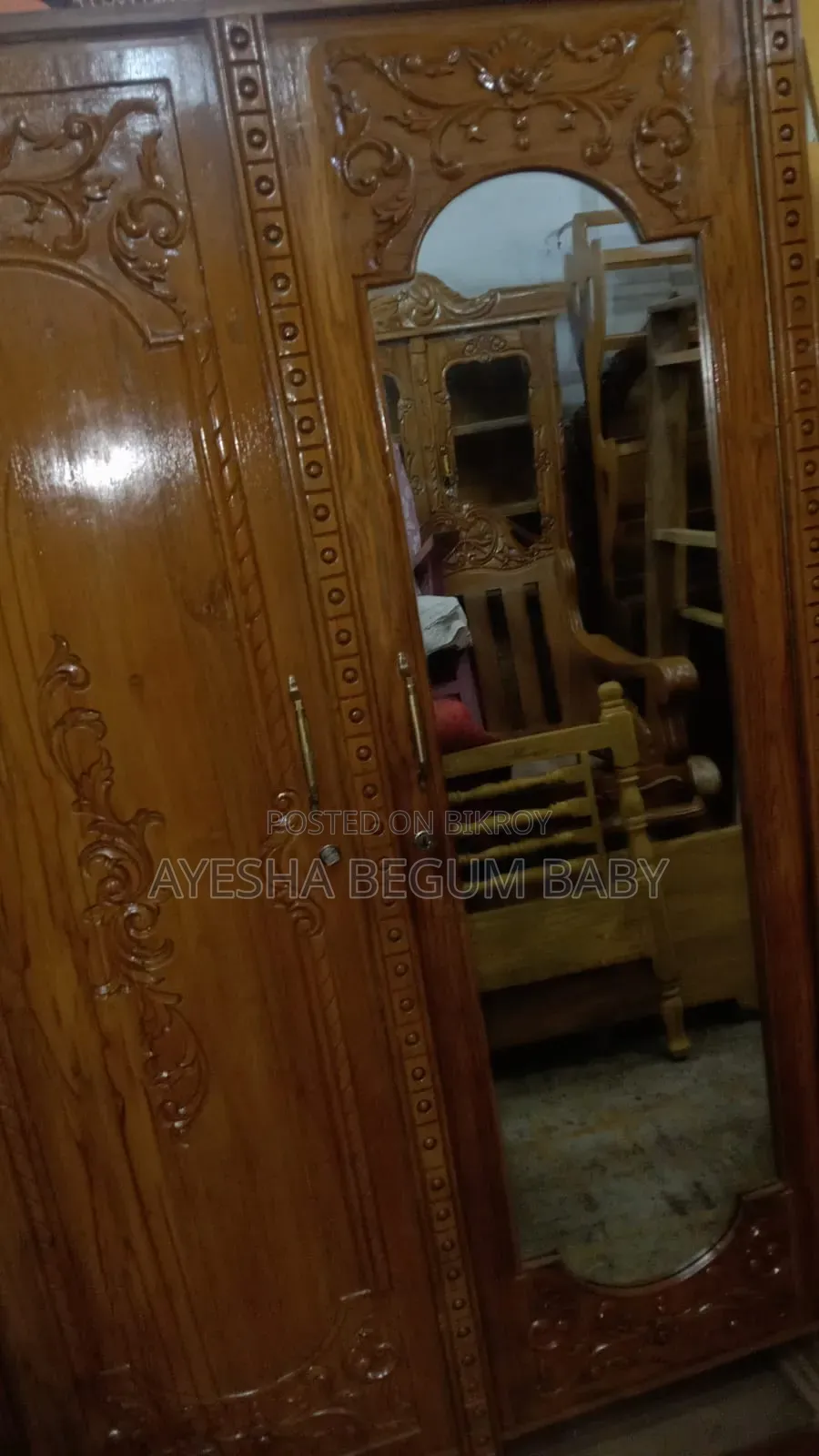 3 Part Teak Wood Wardrobe