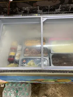 Running deep freezer for storing ice cream for sale