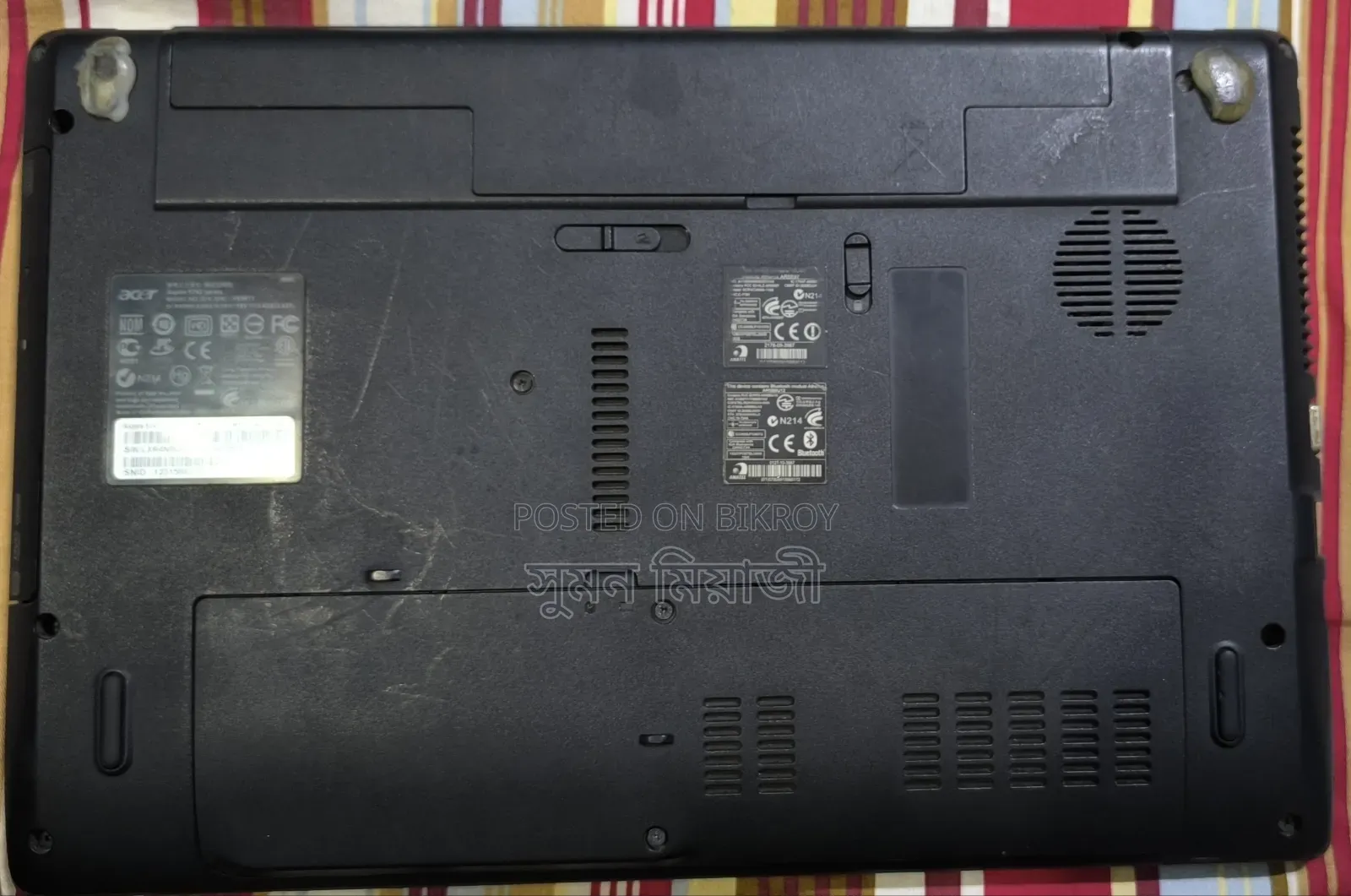 Laptop Acer Aspire 5740 4GB Intel Pentium HDD+SSD 128GB