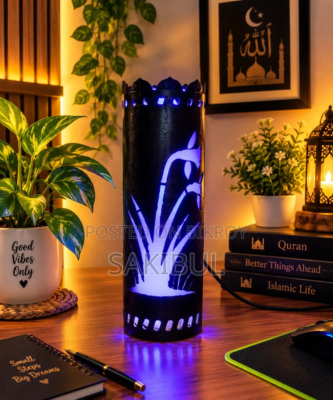 পিভিসি পাইপের টেবিল ল্যাম্প!