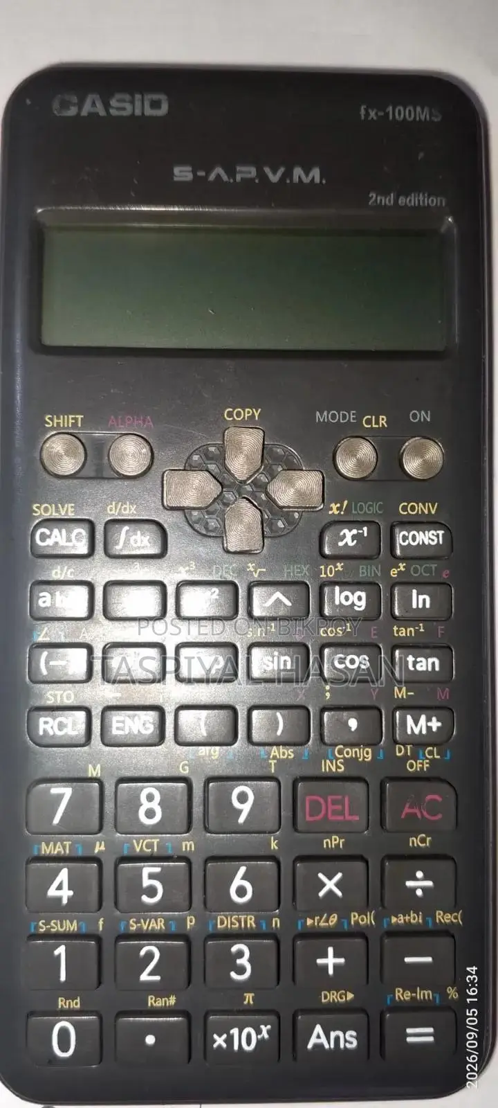 Casio Fx-100ms 2nd Edition Scientific Calculator