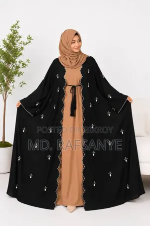 Shiuli Separated Koti Embroidery Burqa