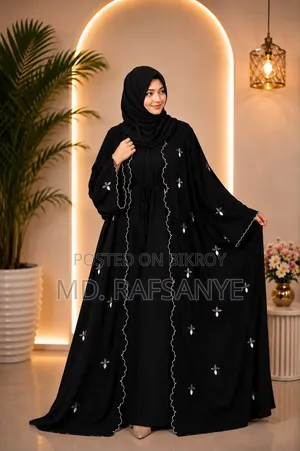 Shiuli Separated Koti Embroidery Burqa