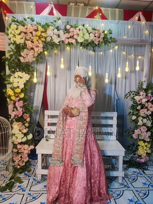 La Belle Robe Heavy Work Pink Gown | Worn Twice