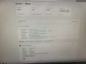 Desktop Computer MSI model 16GB AMD Ryzen 7 SSD 512GB