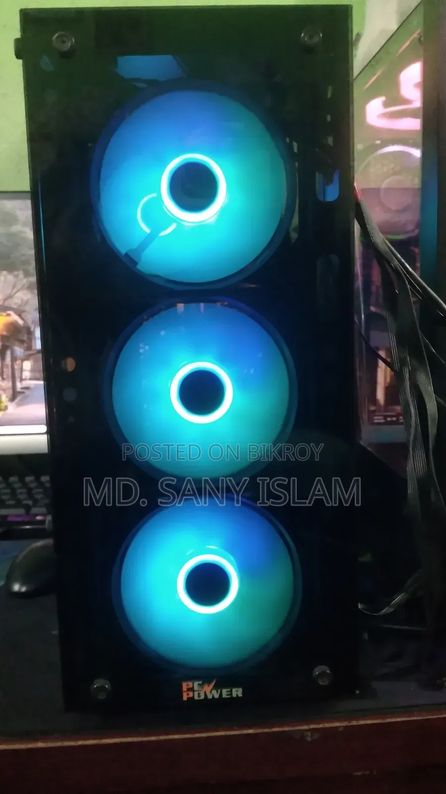 Gaming PC Casing | 4x RGB Fan | Tempered Glass | জরুরি বিক্রি
