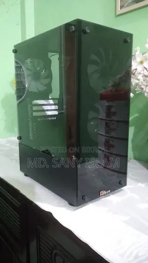 Gaming PC Casing | 4x RGB Fan | Tempered Glass | জরুরি বিক্রি