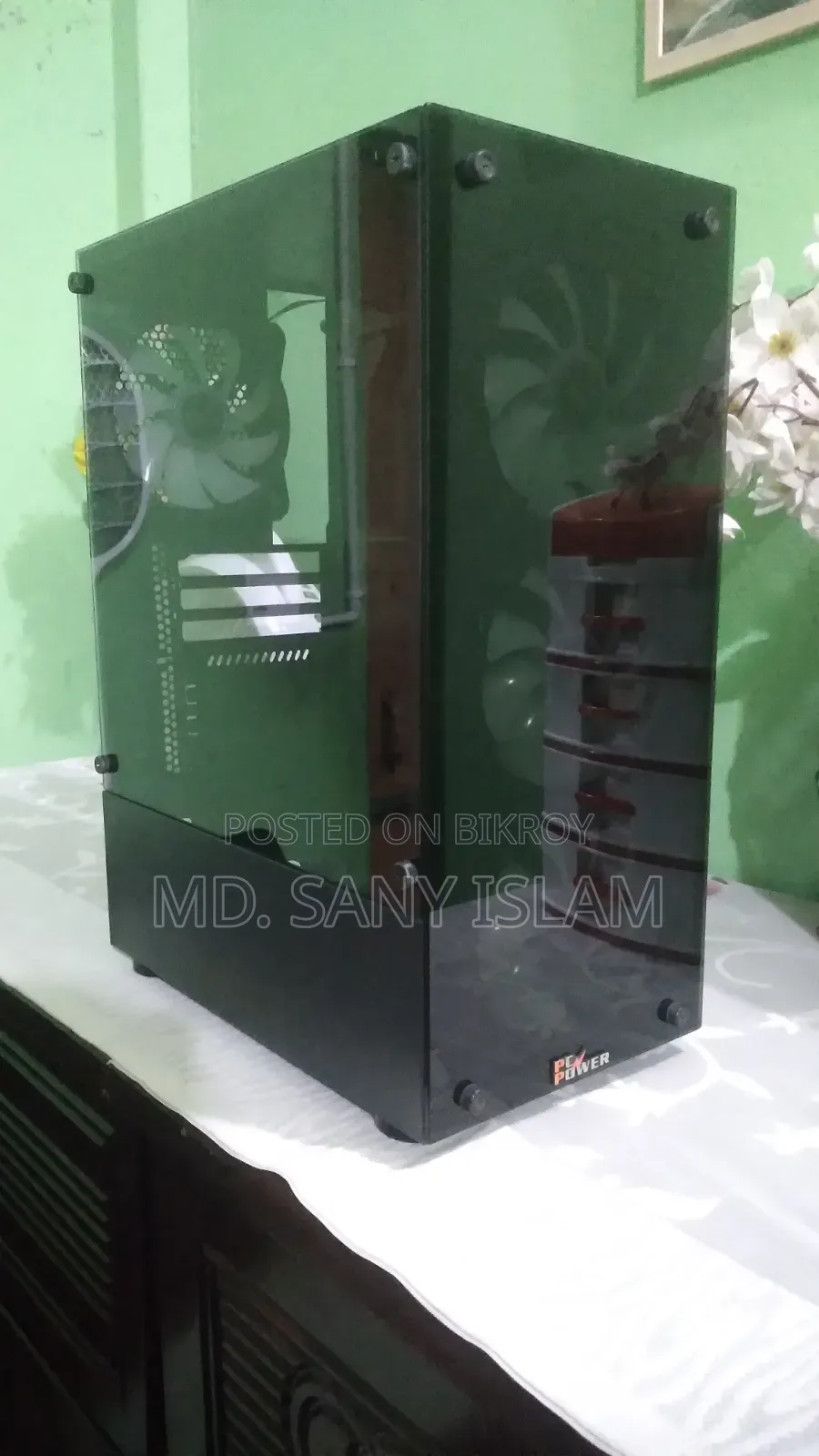 Gaming PC Casing | 4x RGB Fan | Tempered Glass | জরুরি বিক্রি