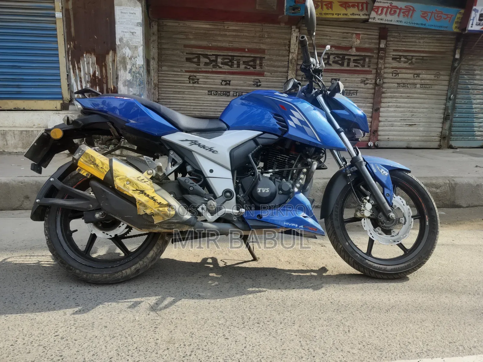 টিভিএস আপাচি আরটিআর ১৬০ টুভি রিফ্রেশ এক্স-কানেক্ট ২০২১ ব্লু