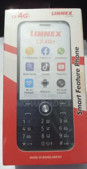New LINNEX LX 4G Plus 32 GB Black