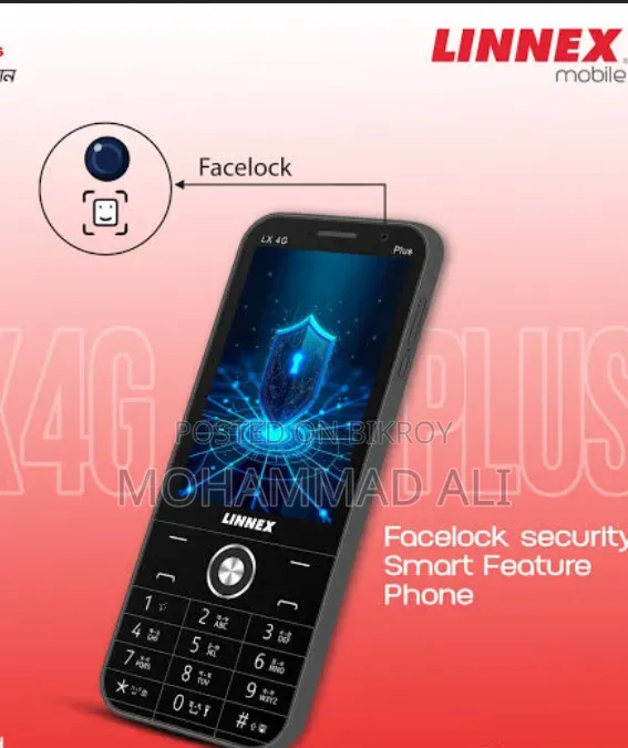 New LINNEX LX 4G Plus 32 GB Black