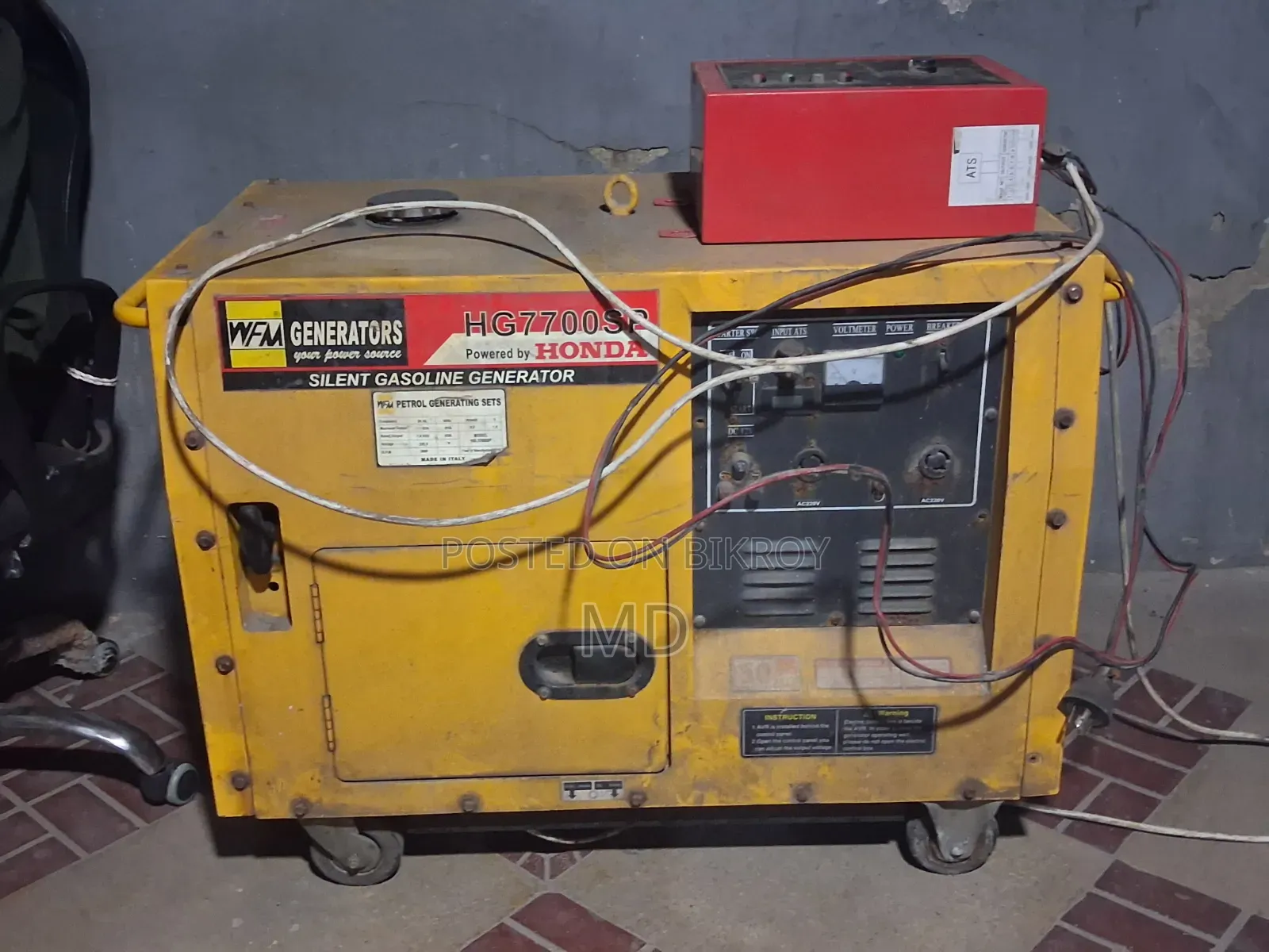 Honda Generator WFM HG7700SP