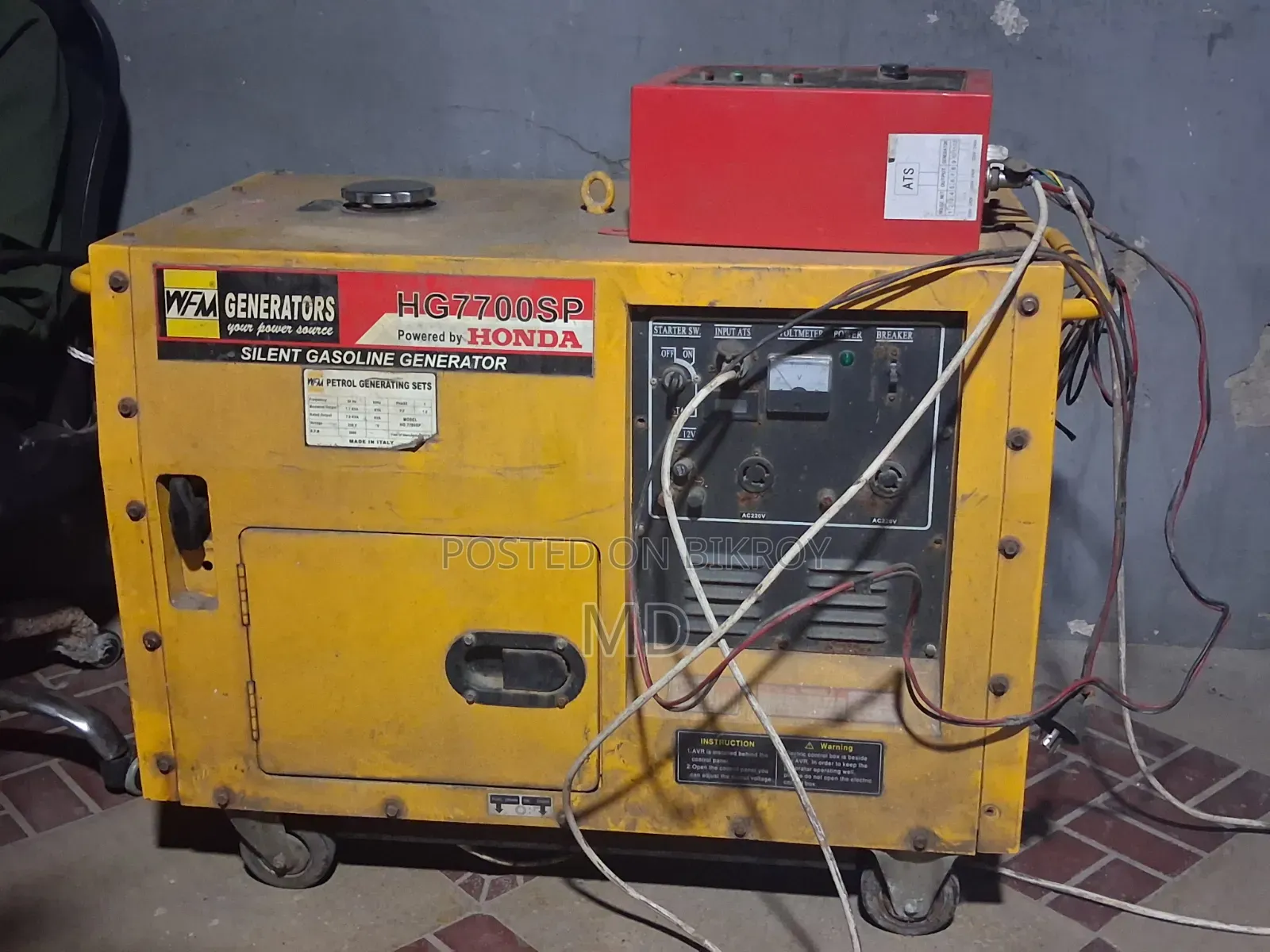 Honda Generator WFM HG7700SP