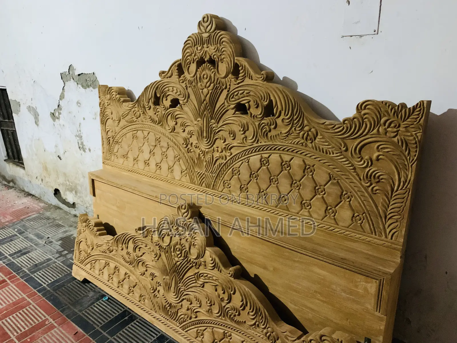 Teak Wood Bed 6/7 Feet