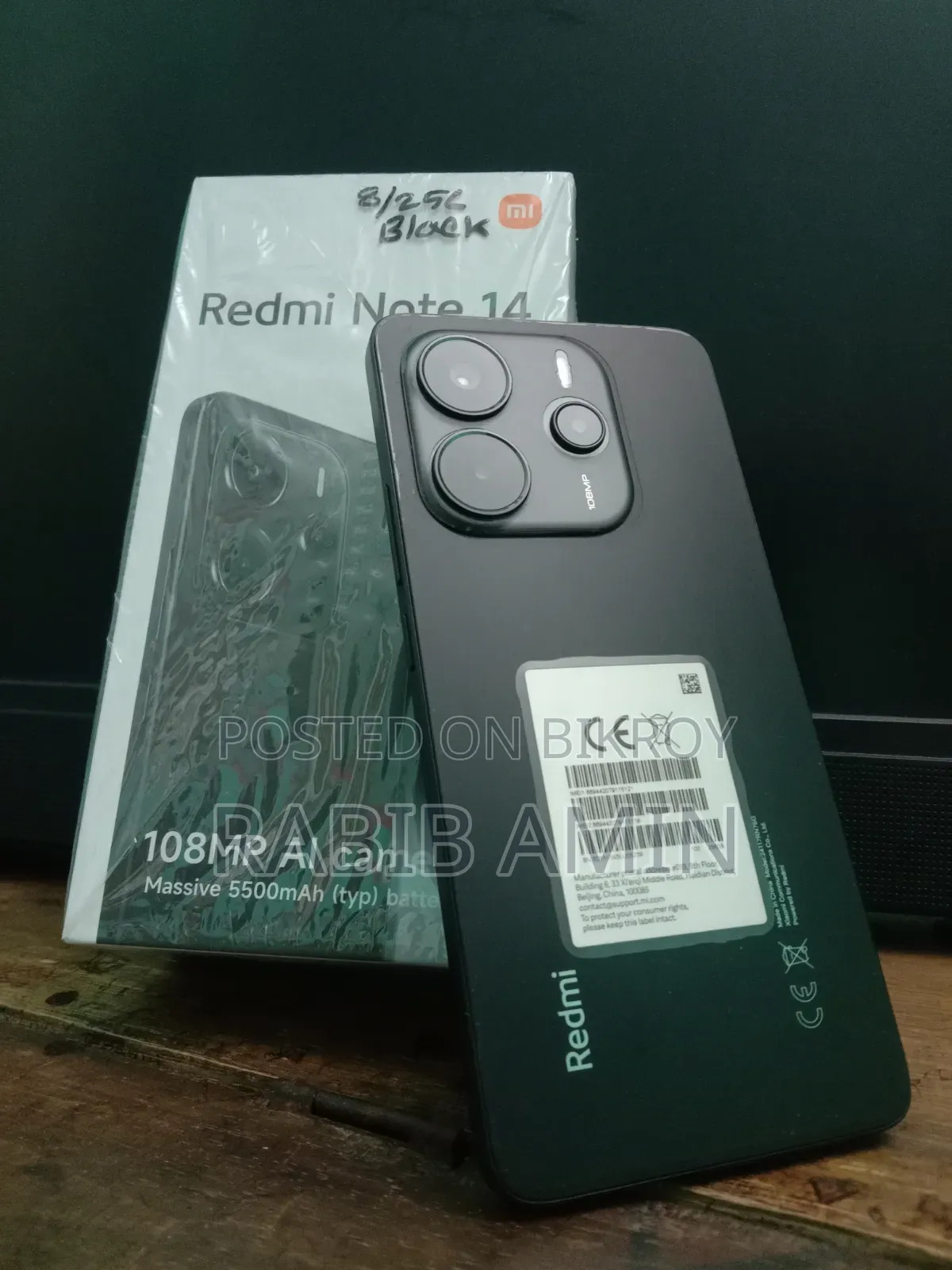 Xiaomi Redmi Note 14 4G 256 GB Black